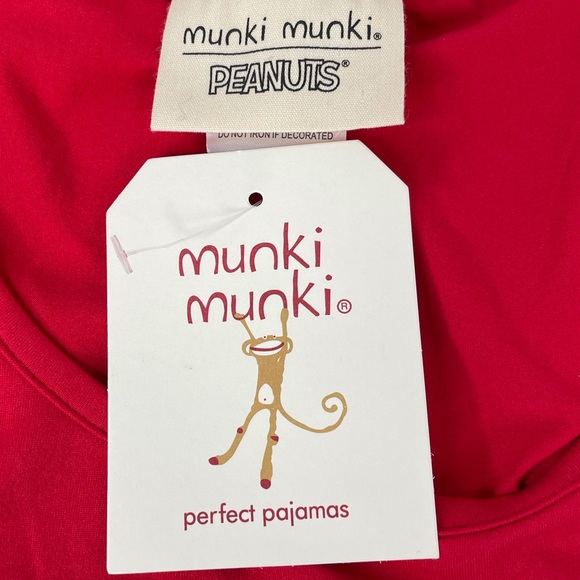 Peanuts Snoopy Ice Cream Pajama Set, Red, Blue - Picture 6 of 14